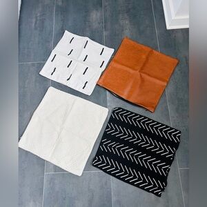 Set of Four Decorative Pillow Covers